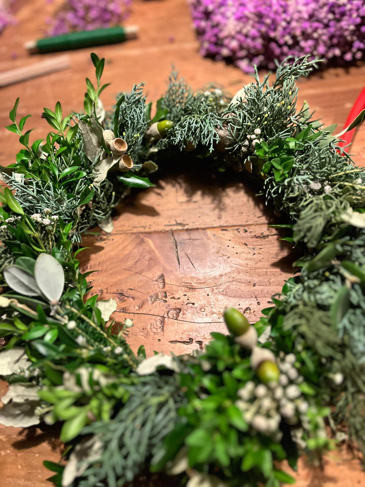 Einzigartiger Deko-Kranz für Tür und Tisch