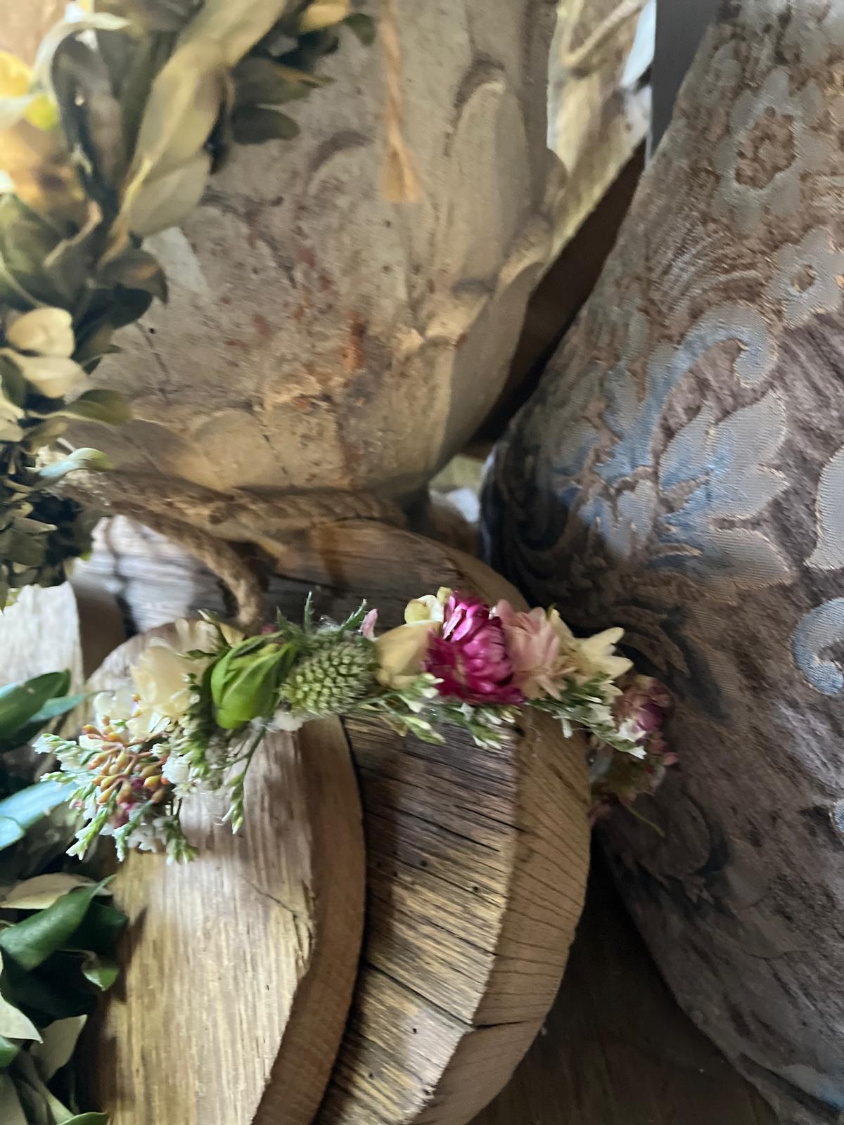 Blumen Haarreif Trockenblumen Unikat | Haarschmuck mit echten Blüten | Braut & Festival Haarreifen handgemacht