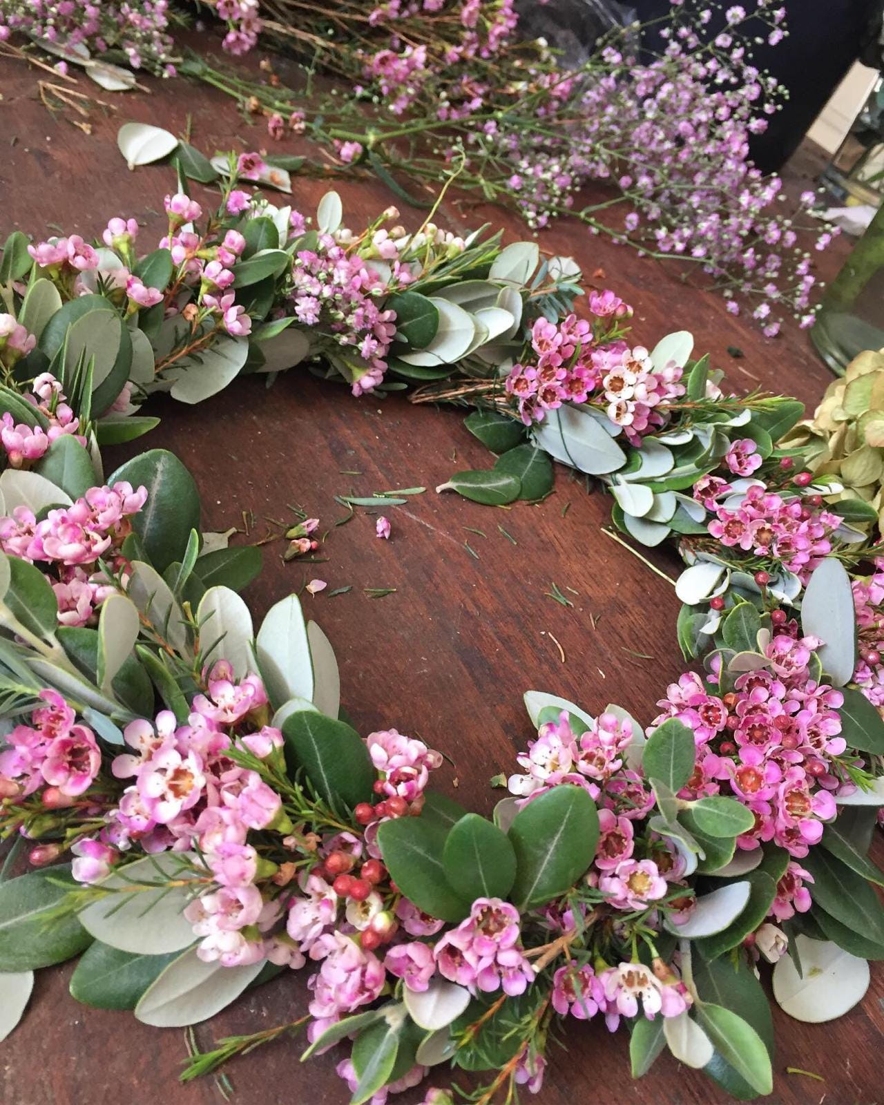 Kranz Deko Kranz natur Floristik türkranz tischkranz