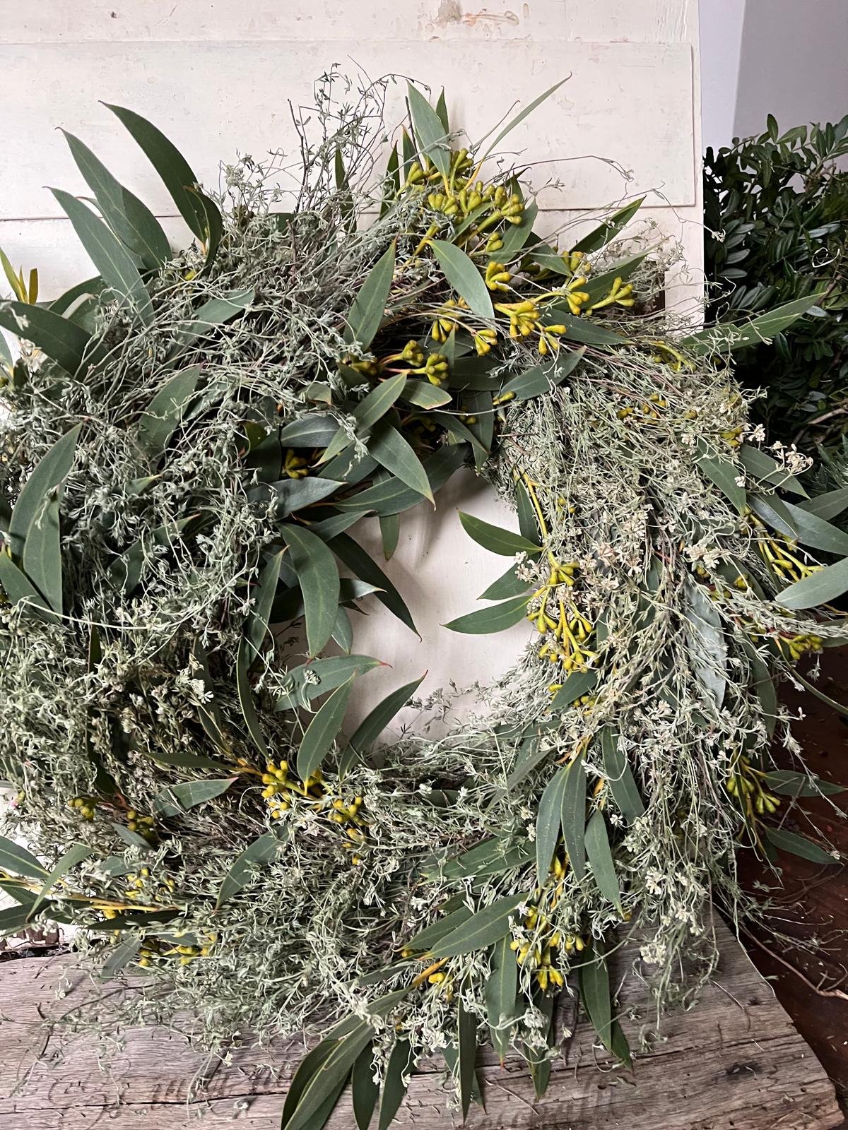 Kranz aus Thymian & Eukalyptus – Handgemachter Türkranz oder Tischkranz