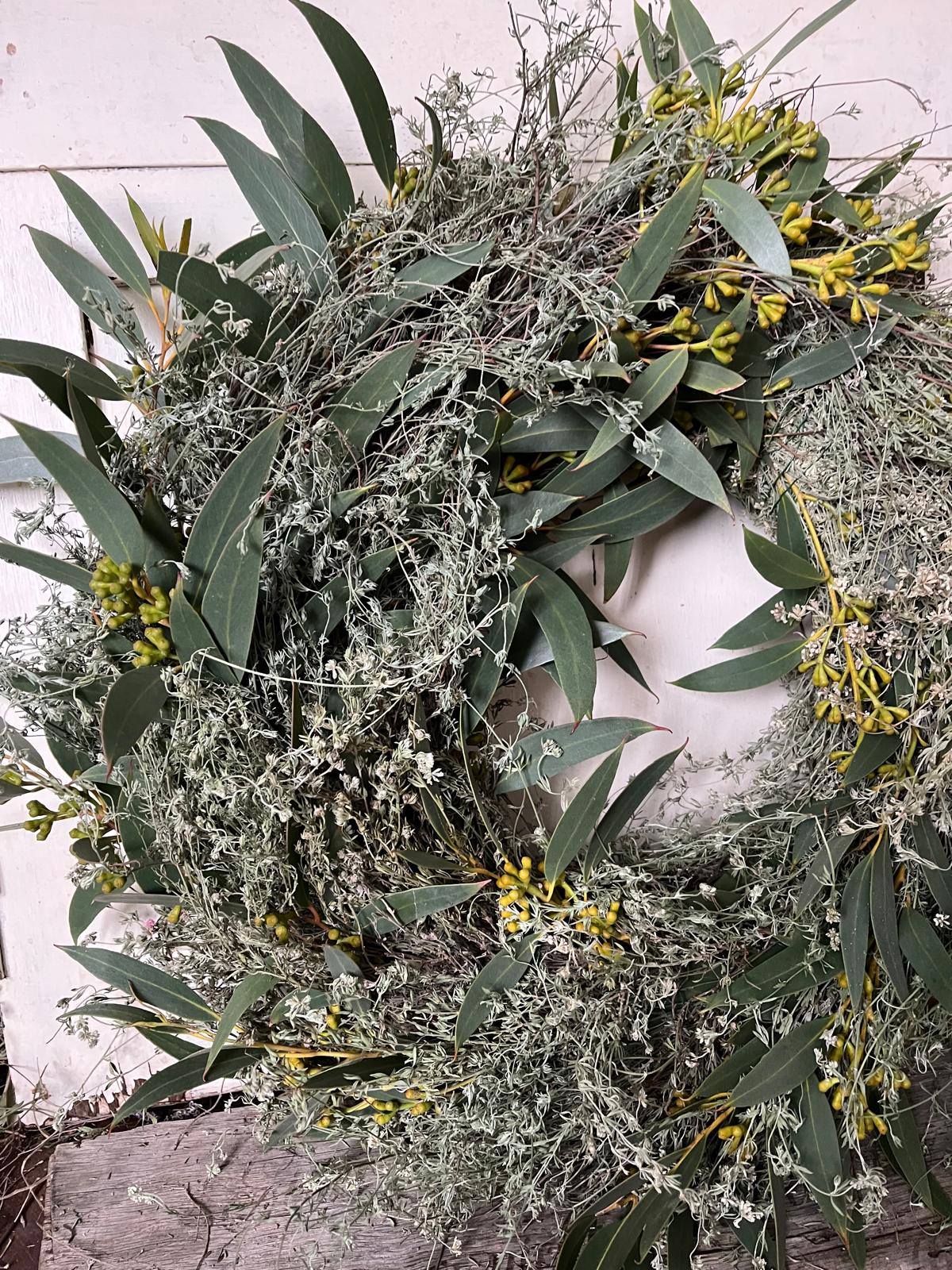 Kranz aus Thymian & Eukalyptus – Handgemachter Türkranz oder Tischkranz