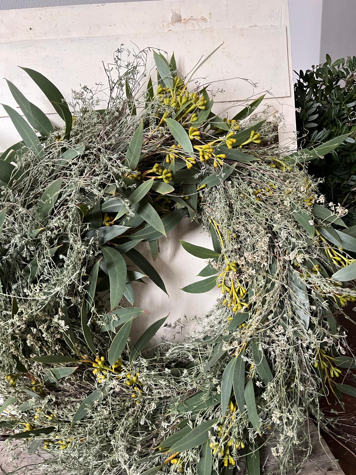 Kranz aus Thymian & Eukalyptus – Handgemachter Türkranz oder Tischkranz