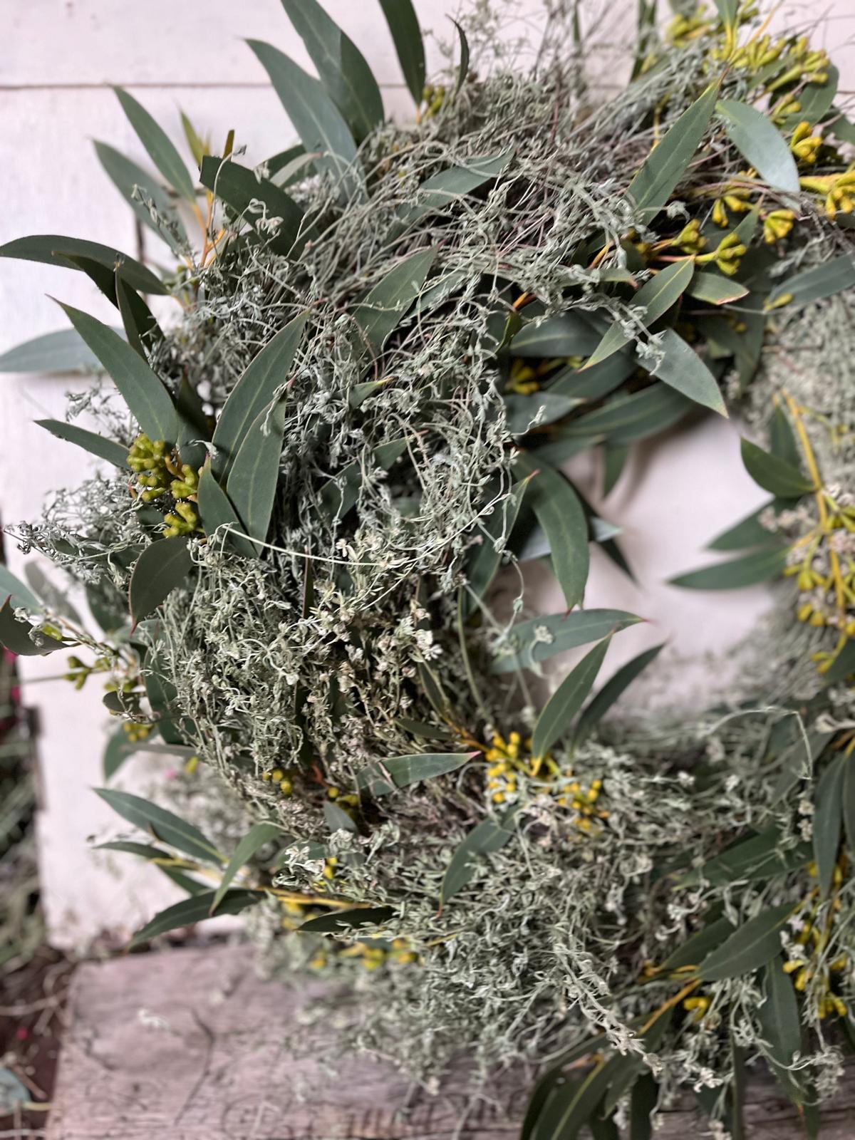 Kranz aus Thymian & Eukalyptus – Handgemachter Türkranz oder Tischkranz