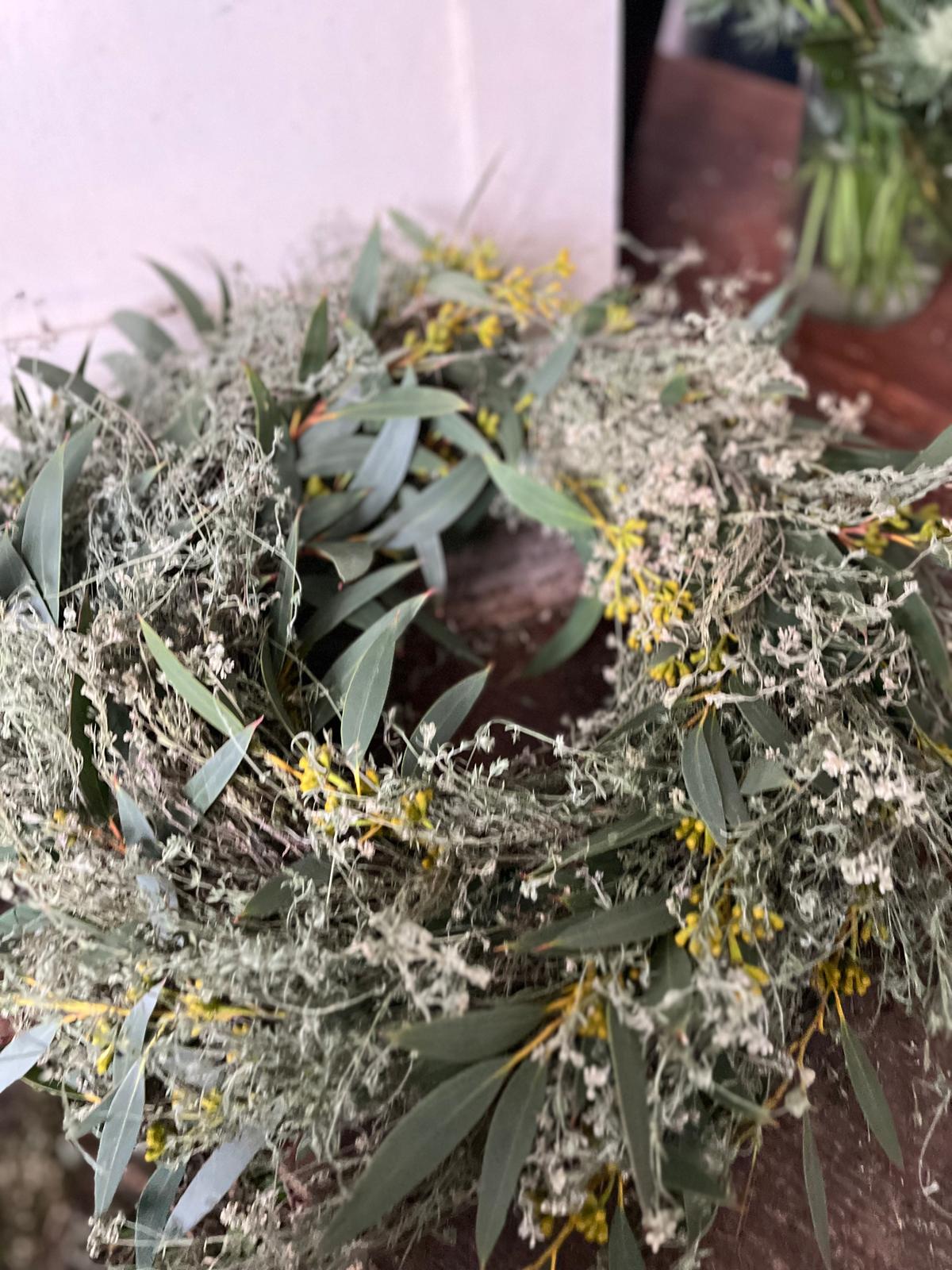 Kranz aus Thymian & Eukalyptus – Handgemachter Türkranz oder Tischkranz