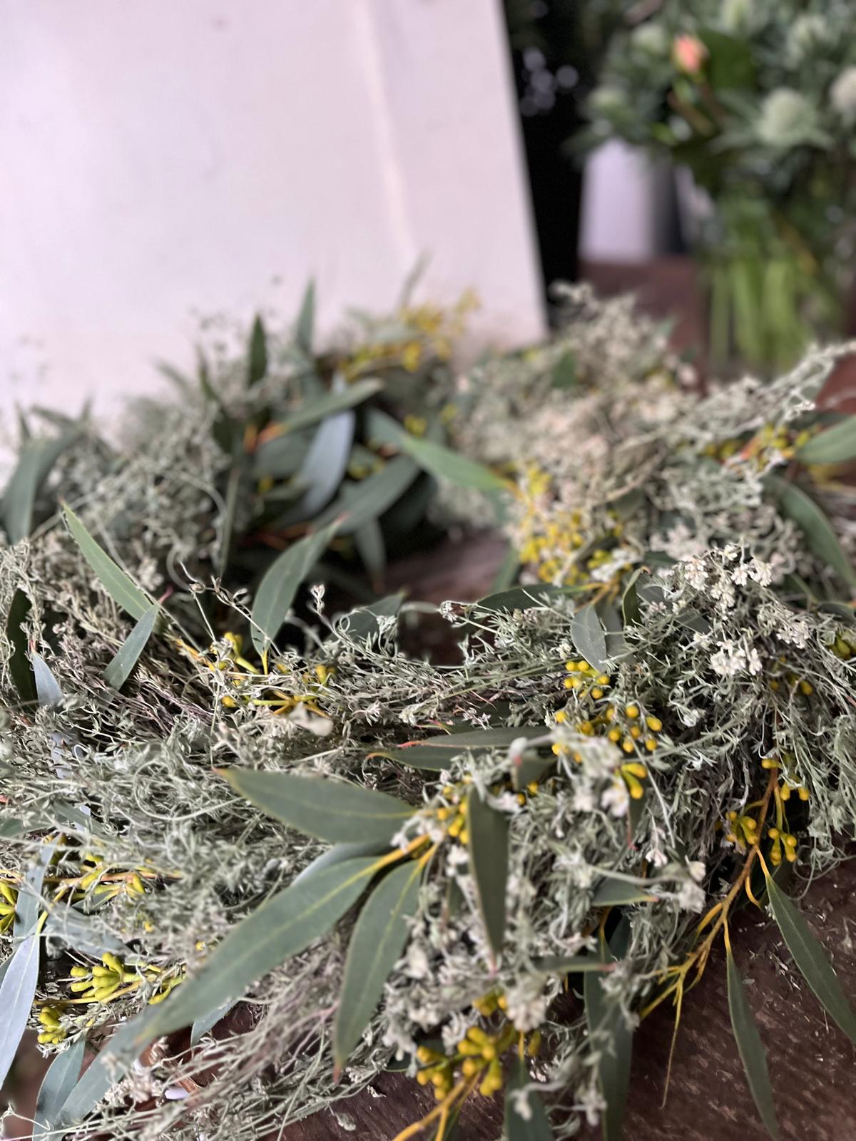 Kranz aus Thymian & Eukalyptus – Handgemachter Türkranz oder Tischkranz