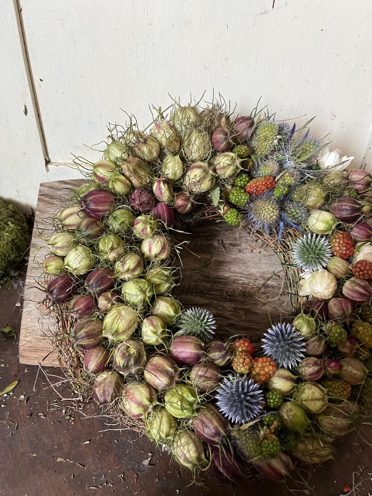 Zeitloser Naturkranz (25/30 cm) – Handgebundenes Unikat für jede Jahreszeit, langlebige Deko