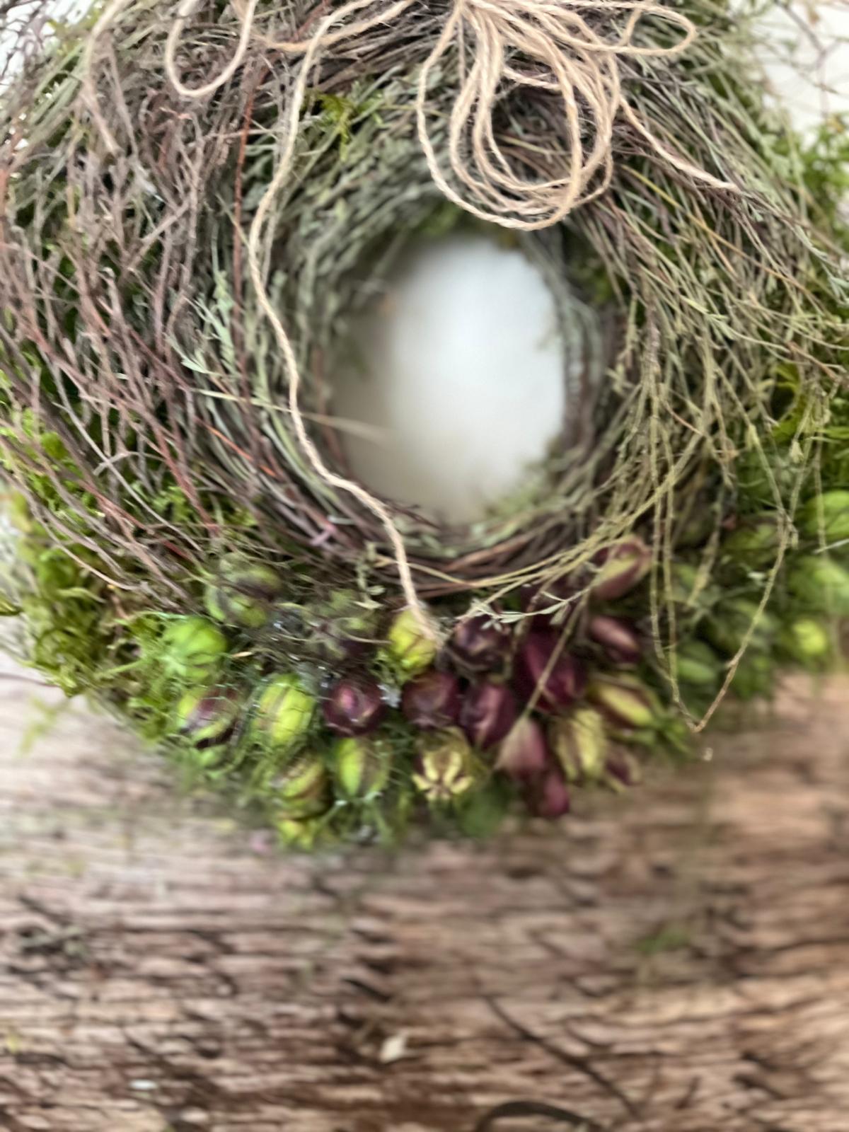 Natürlicher Kranz: Handgefertigte Herbstdeko