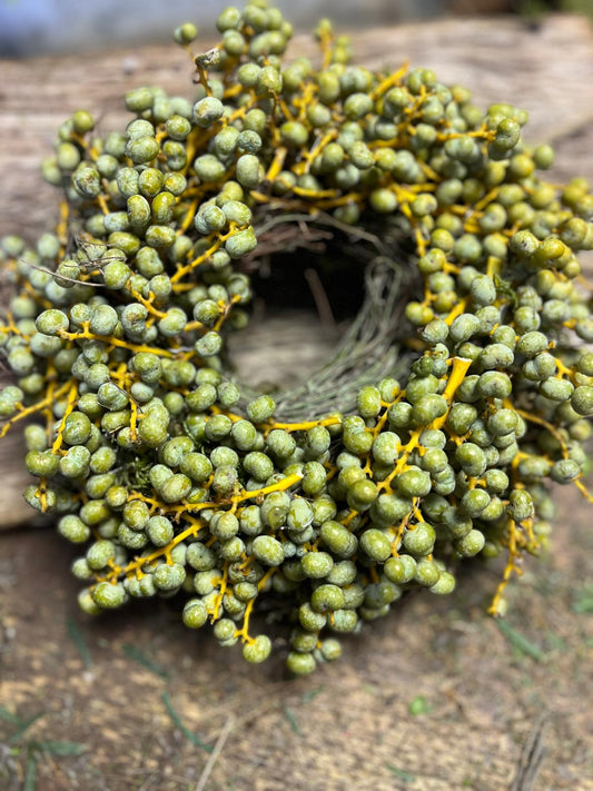 Kranz mit Datteln, Moos & Thymian: Schöne Deko