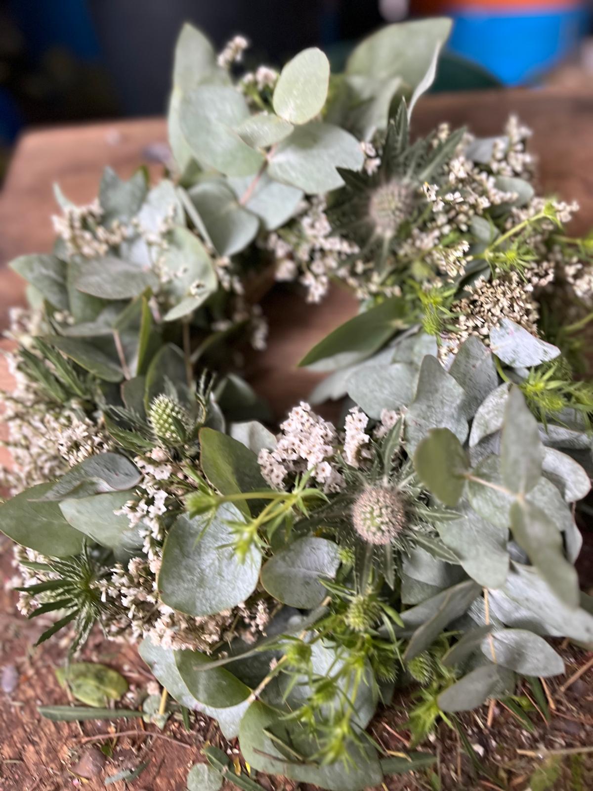 Einzigartiger Deko-Kranz: Jeder ein Unikat