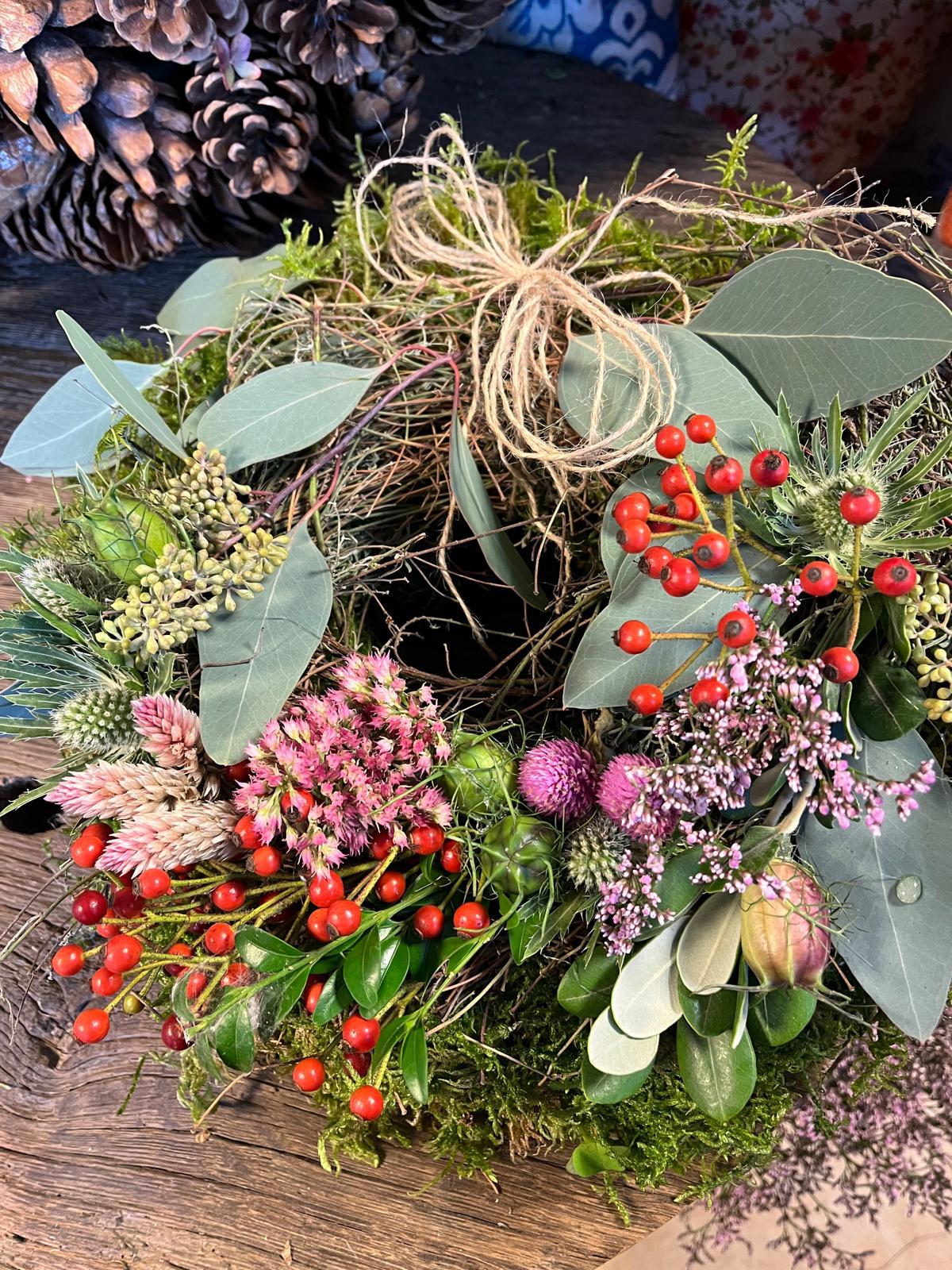 Natürlicher Deko-Kranz aus Moos: Zeitlose Eleganz