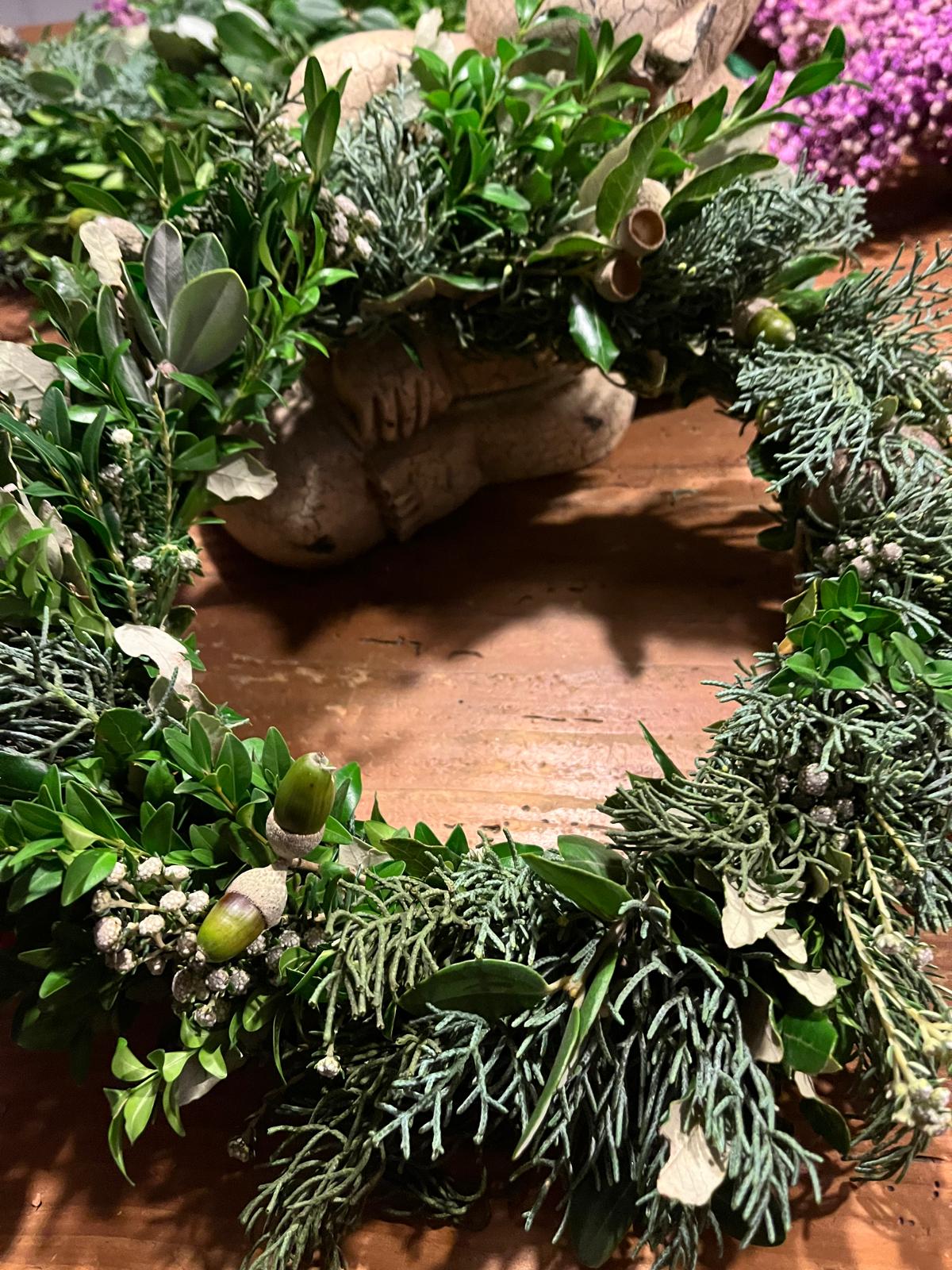 Einzigartiger Deko-Kranz für Tür und Tisch