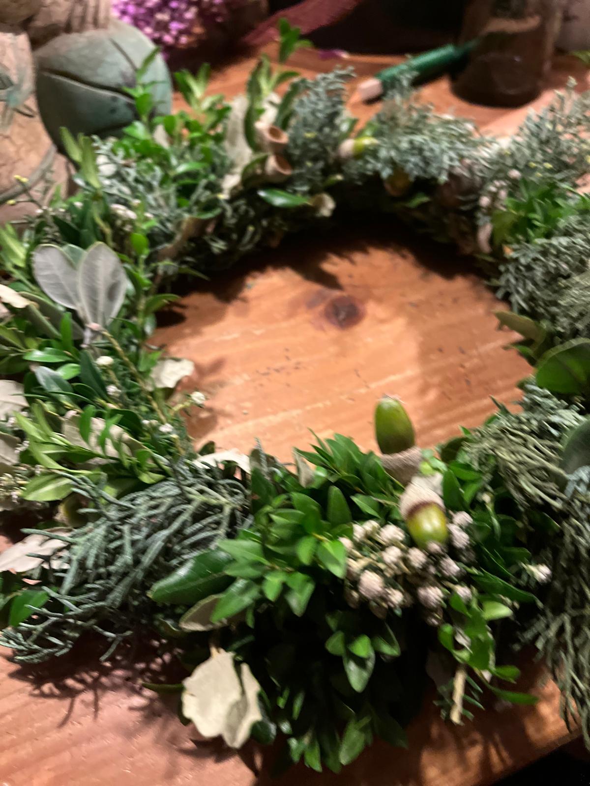 Einzigartiger Deko-Kranz für Tür und Tisch