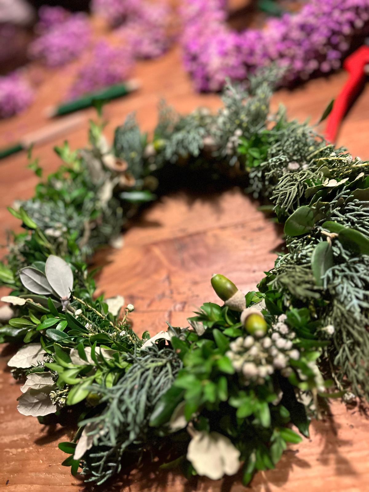 Einzigartiger Deko-Kranz für Tür und Tisch