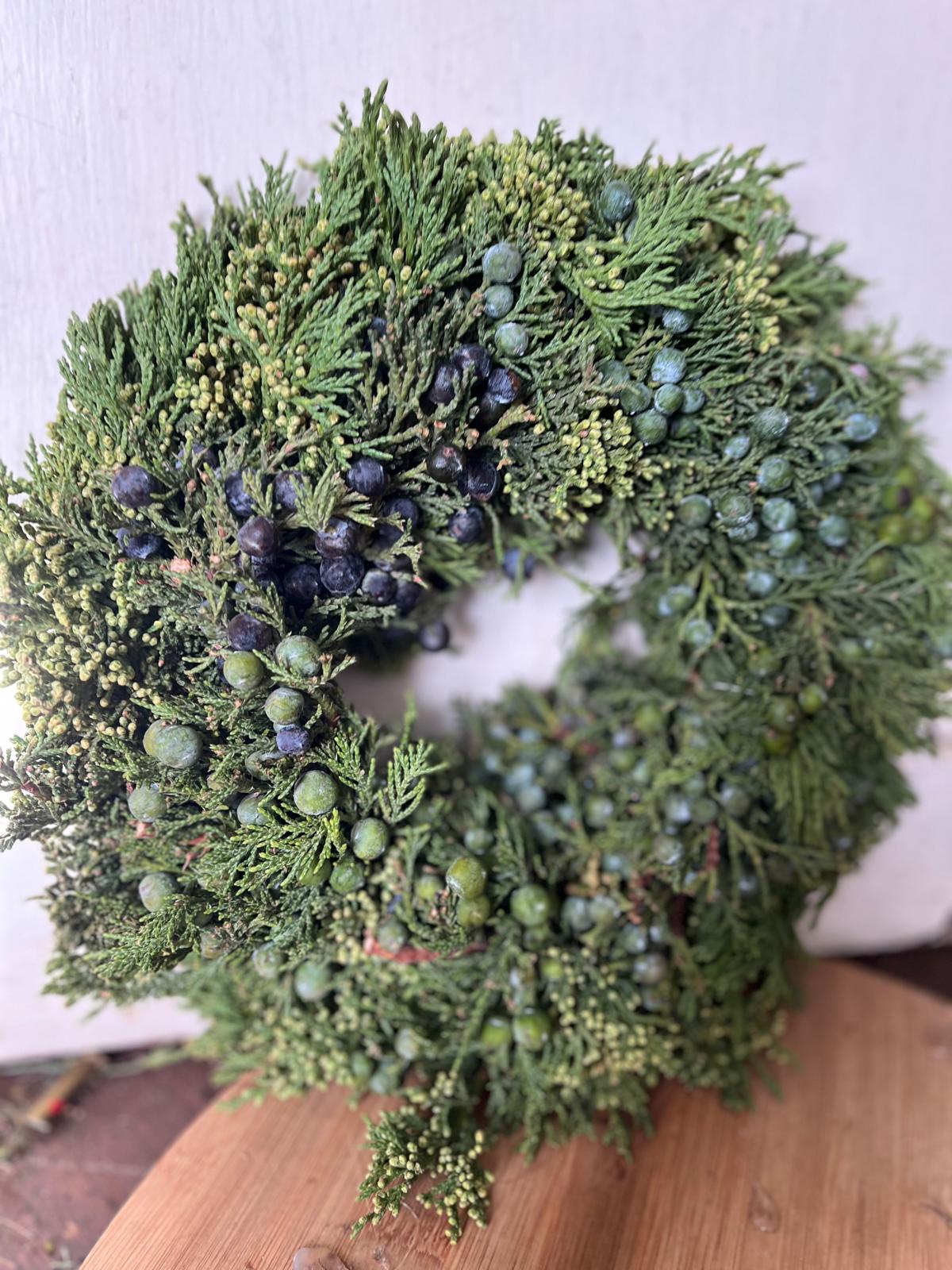 Natürlicher Juniperus (Wacholder) Kranz (25 cm)