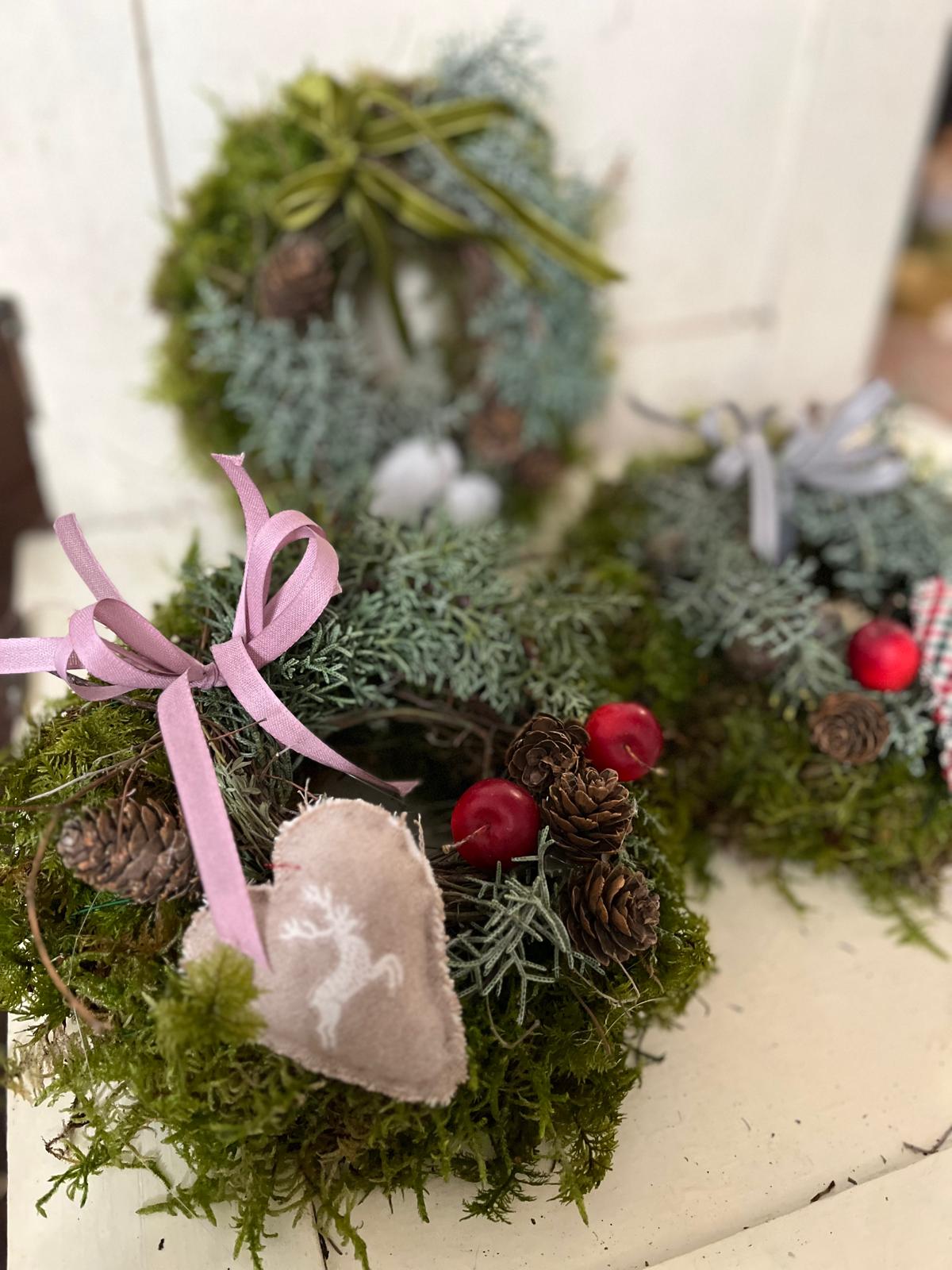 Kleiner Deko Kranz (20 cm) – Handgefertigt – Vielseitige Tisch- oder Wanddeko