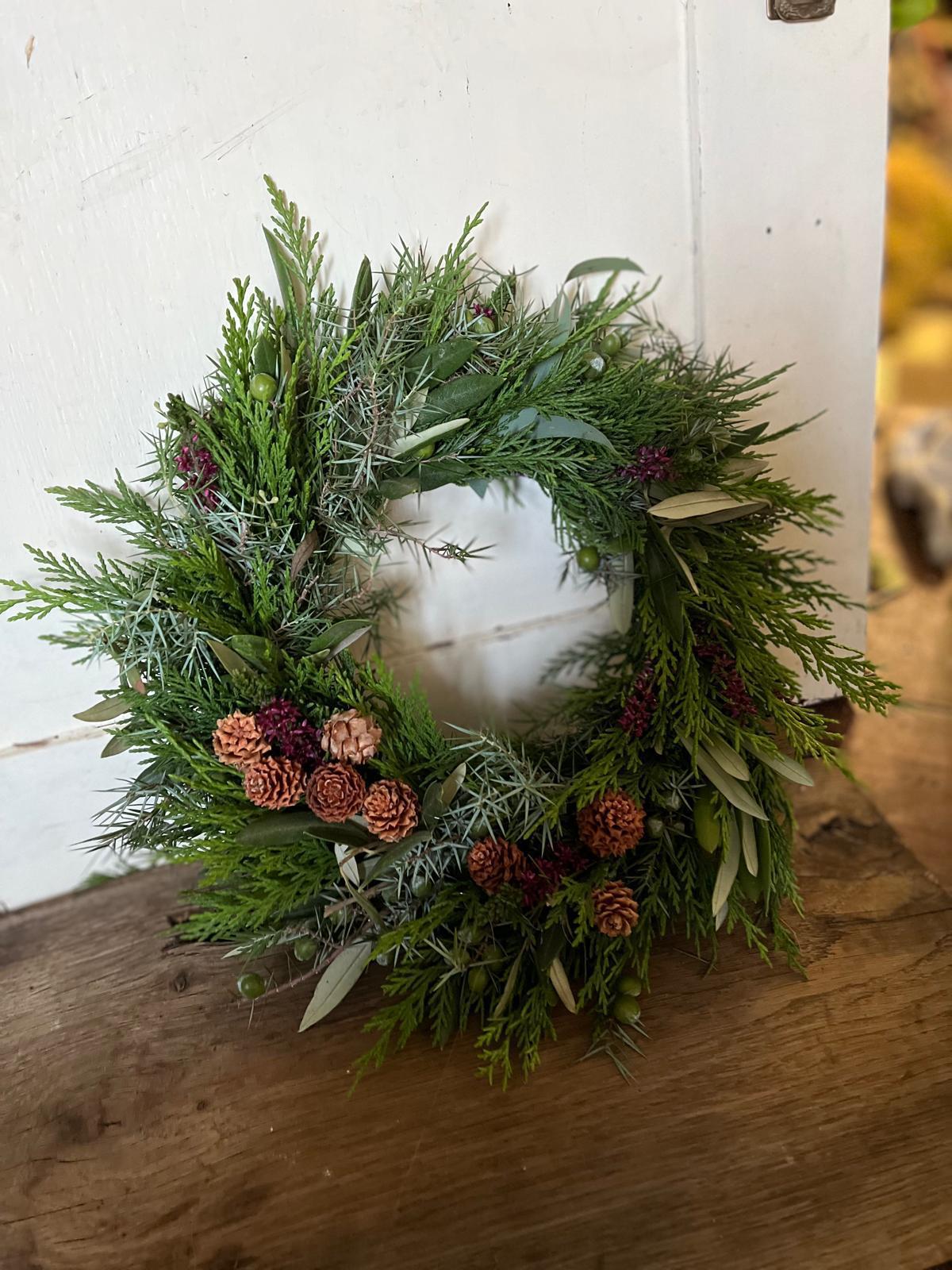 NEU! Frischer Premium-Kranz (20/25/30 cm) – Unikat aus gemischtem Grün