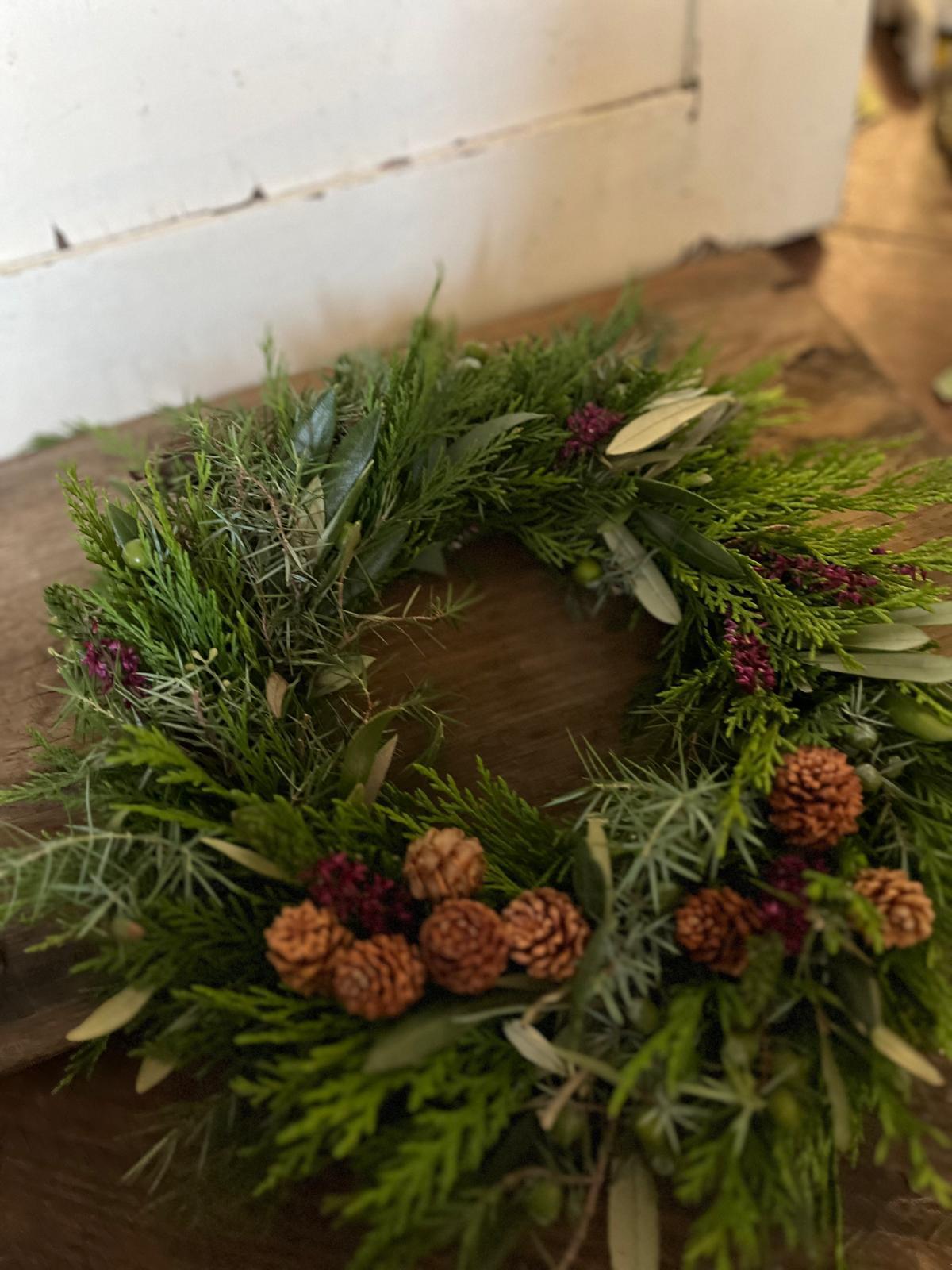 NEU! Frischer Premium-Kranz (20/25/30 cm) – Unikat aus gemischtem Grün