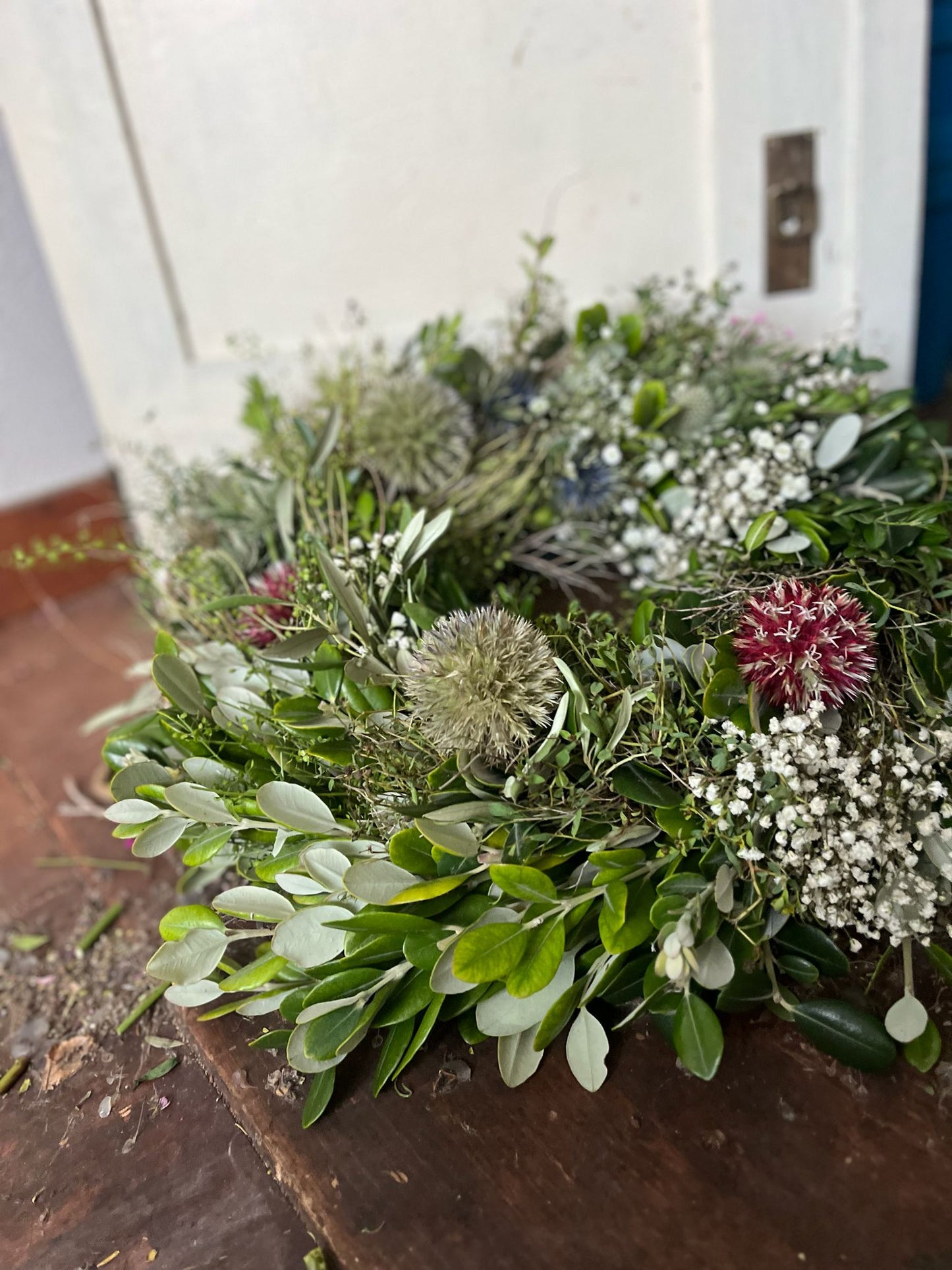 Trockenblumenkranz Unikat dick gebunden – 30cm / 40cm – Naturkranz getrocknet, langlebige Deko