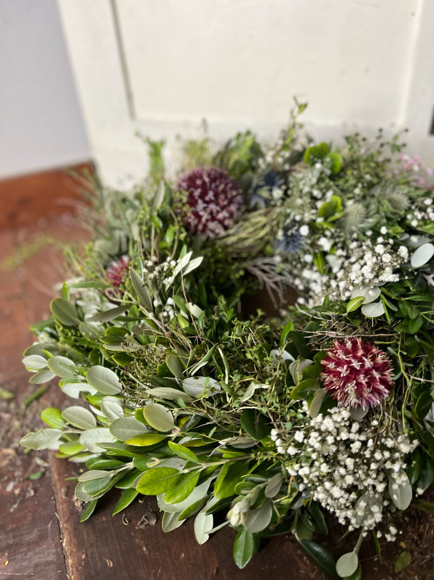 Trockenblumenkranz Unikat dick gebunden – 30cm / 40cm – Naturkranz getrocknet, langlebige Deko