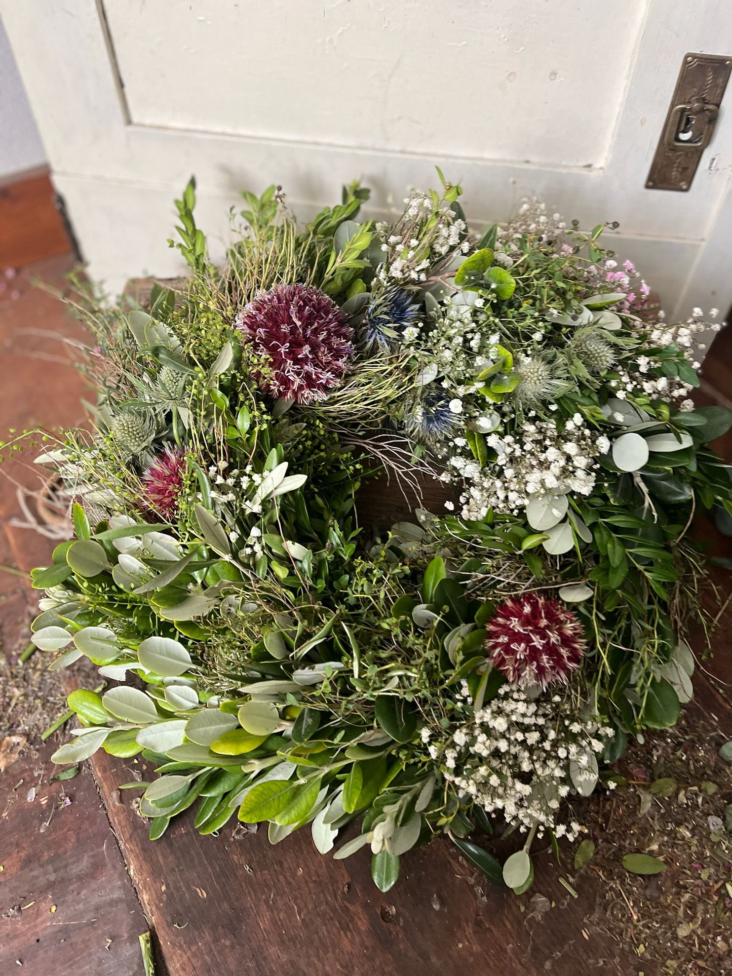 Trockenblumenkranz Unikat dick gebunden – 30cm / 40cm – Naturkranz getrocknet, langlebige Deko