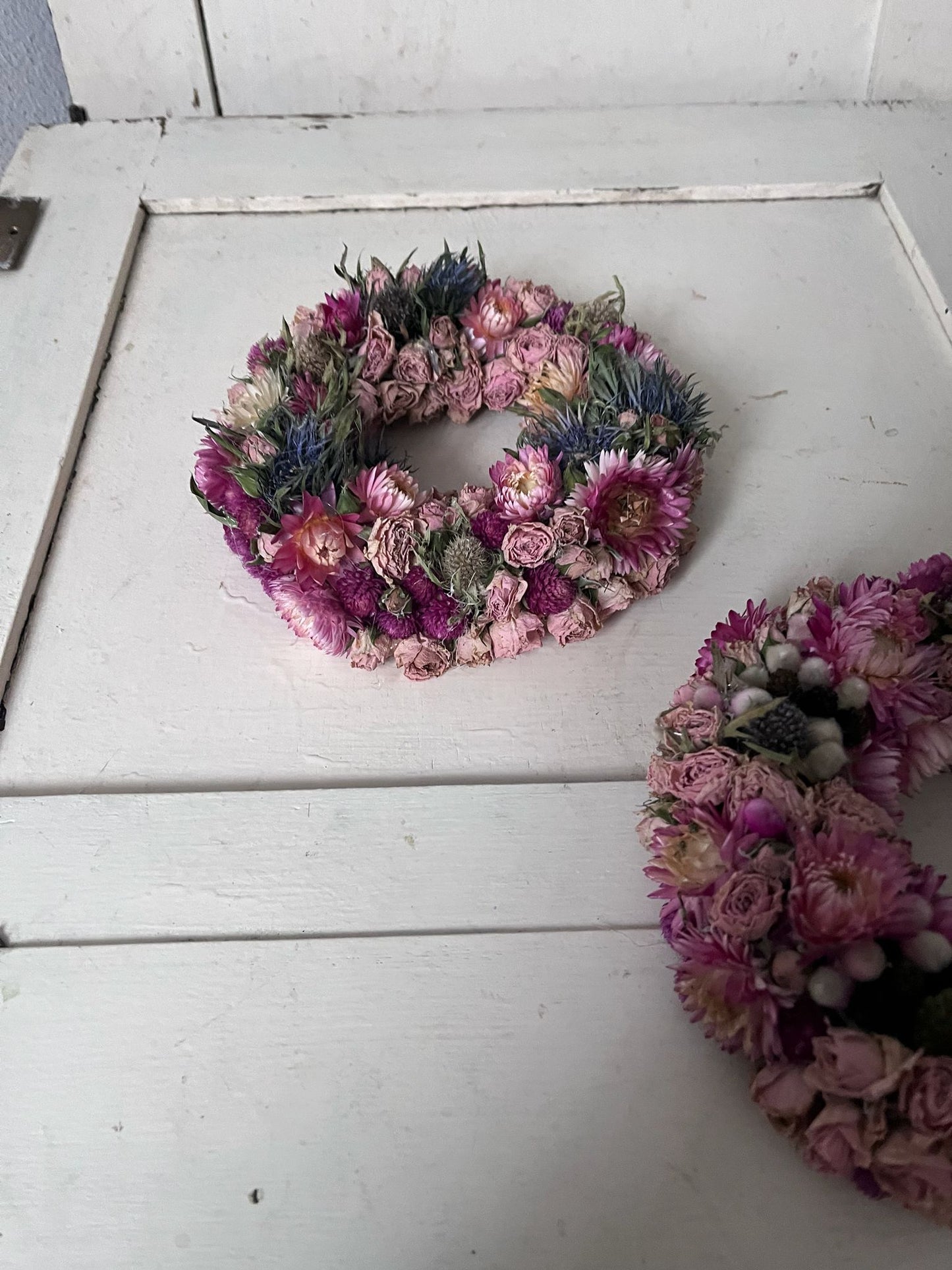 Trockenblumenkranz klein 18cm | Dekokranz handgemacht Unikat