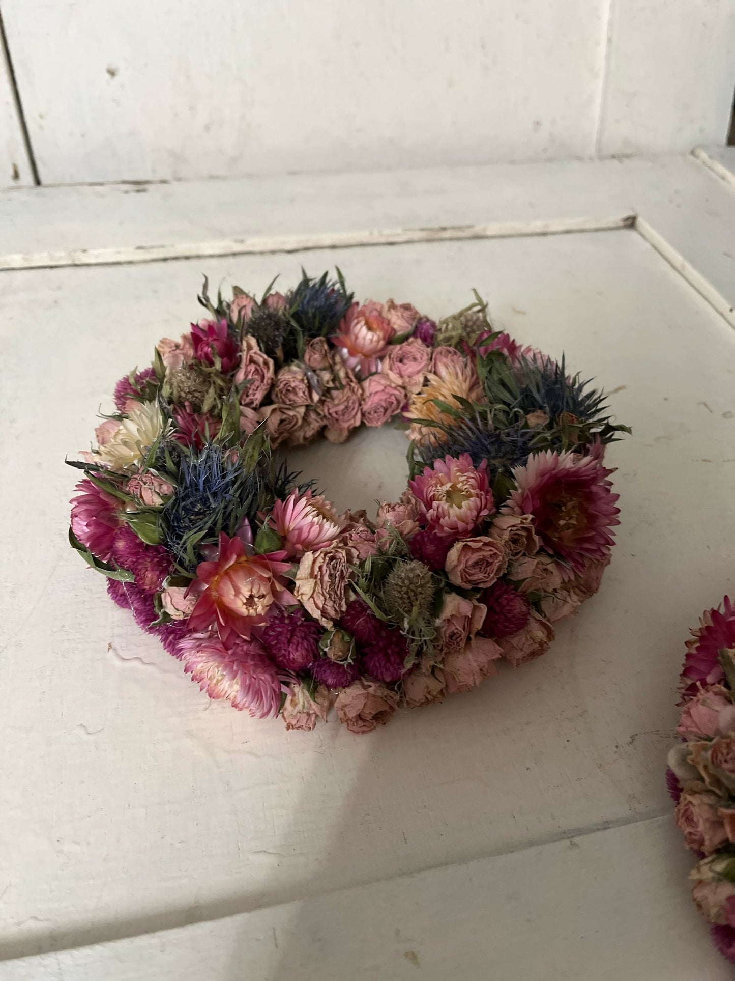 Trockenblumenkranz klein 18cm | Dekokranz handgemacht Unikat