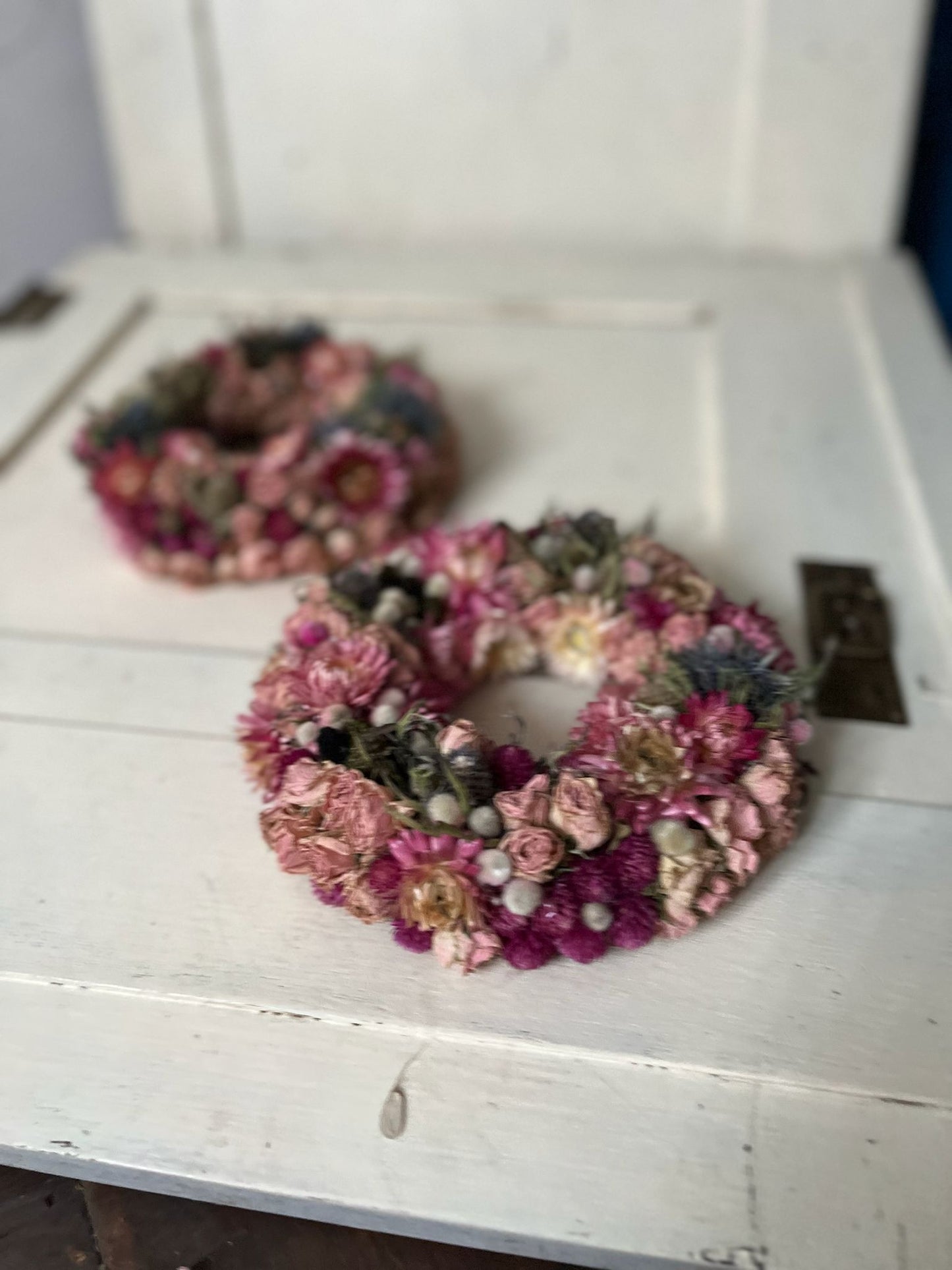 Trockenblumenkranz klein 18cm | Dekokranz handgemacht Unikat
