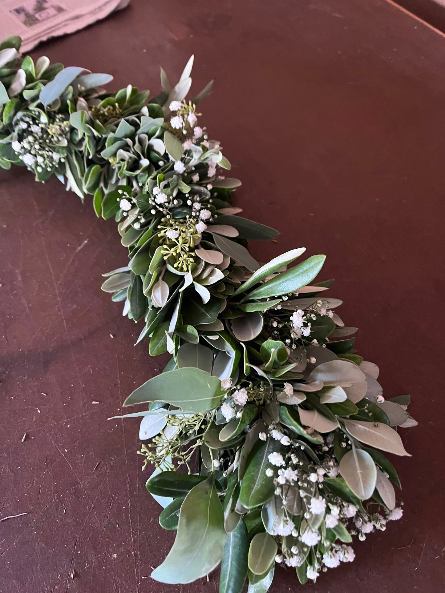 Blumengirlande Hochzeit nach Maß | Autoschmuck Hochzeitsauto, Traubogen, Tischläufer | Individuelle Maßanfertigung