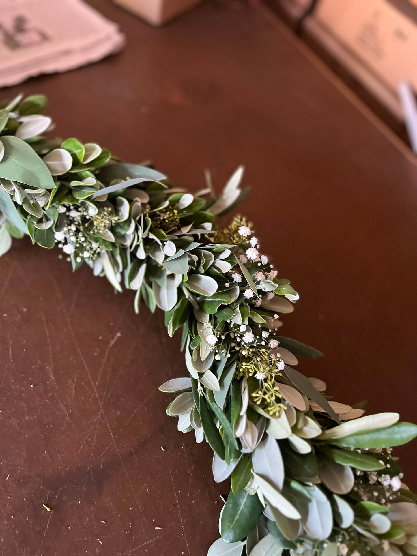 Blumengirlande Hochzeit nach Maß | Autoschmuck Hochzeitsauto, Traubogen, Tischläufer | Individuelle Maßanfertigung