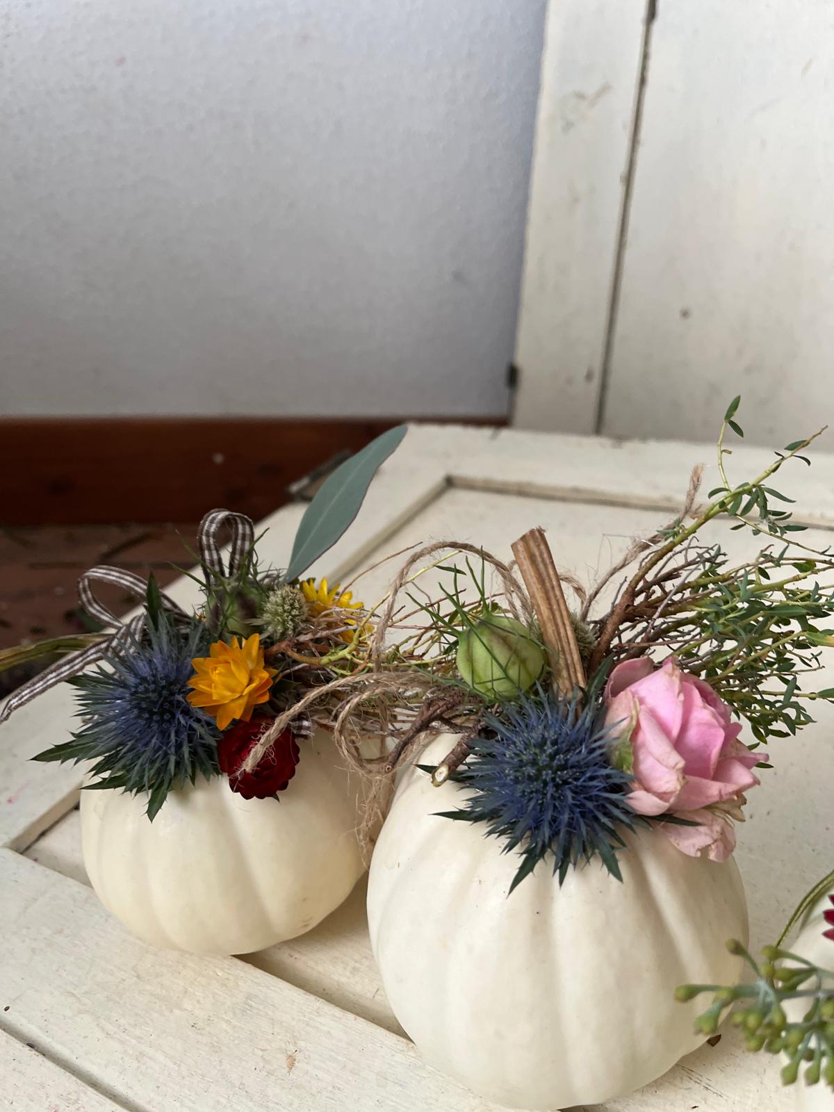 Herbstdeko Unikat: Echter Deko-Kürbis für Tisch & Party (ca. 9x10 cm)