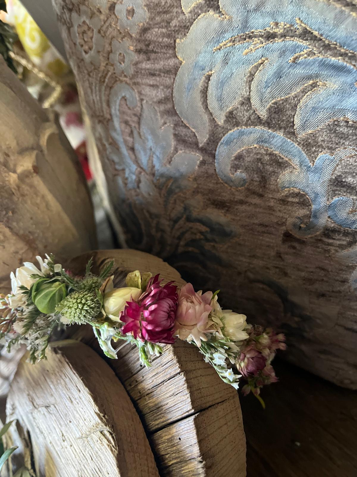 Blumen Haarreif Trockenblumen Unikat | Haarschmuck mit echten Blüten | Braut & Festival Haarreifen handgemacht