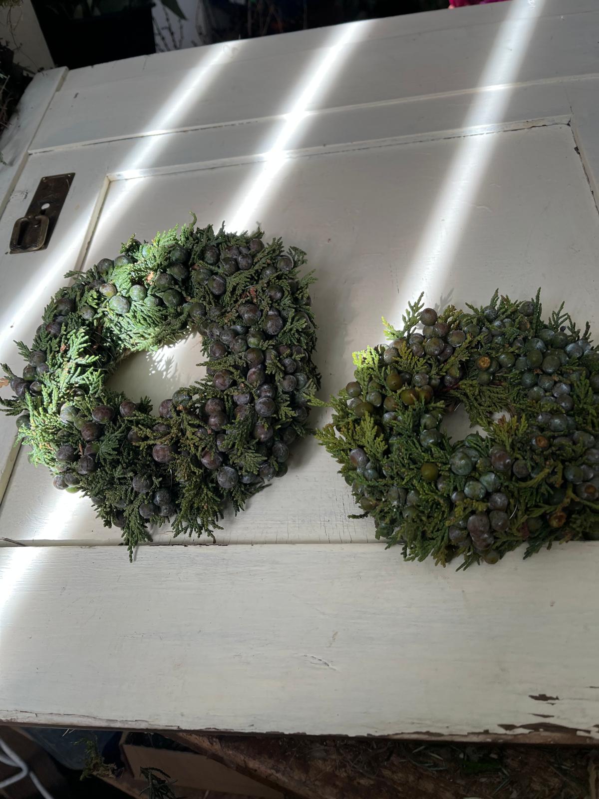 Natürlicher Juniperus (Wacholder) Kranz in 3 verschiedenen Größen