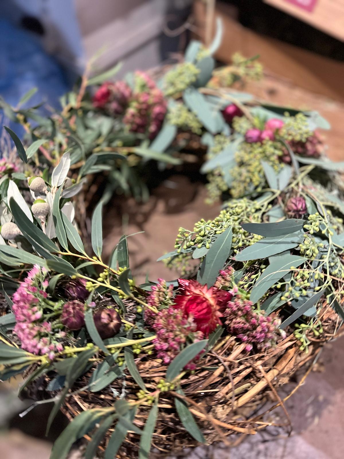 Dicker Herbstkranz Natur | Üppiger Türkranz & Tischkranz handgemacht | Herbstdeko Unikat aus verschiedenen Materialien 30cm 40cm