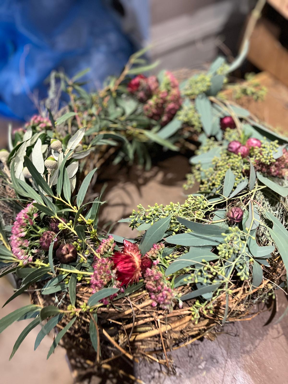 Dicker Herbstkranz Natur | Üppiger Türkranz & Tischkranz handgemacht | Herbstdeko Unikat aus verschiedenen Materialien 30cm 40cm